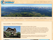 Tablet Screenshot of pension-koessler.de